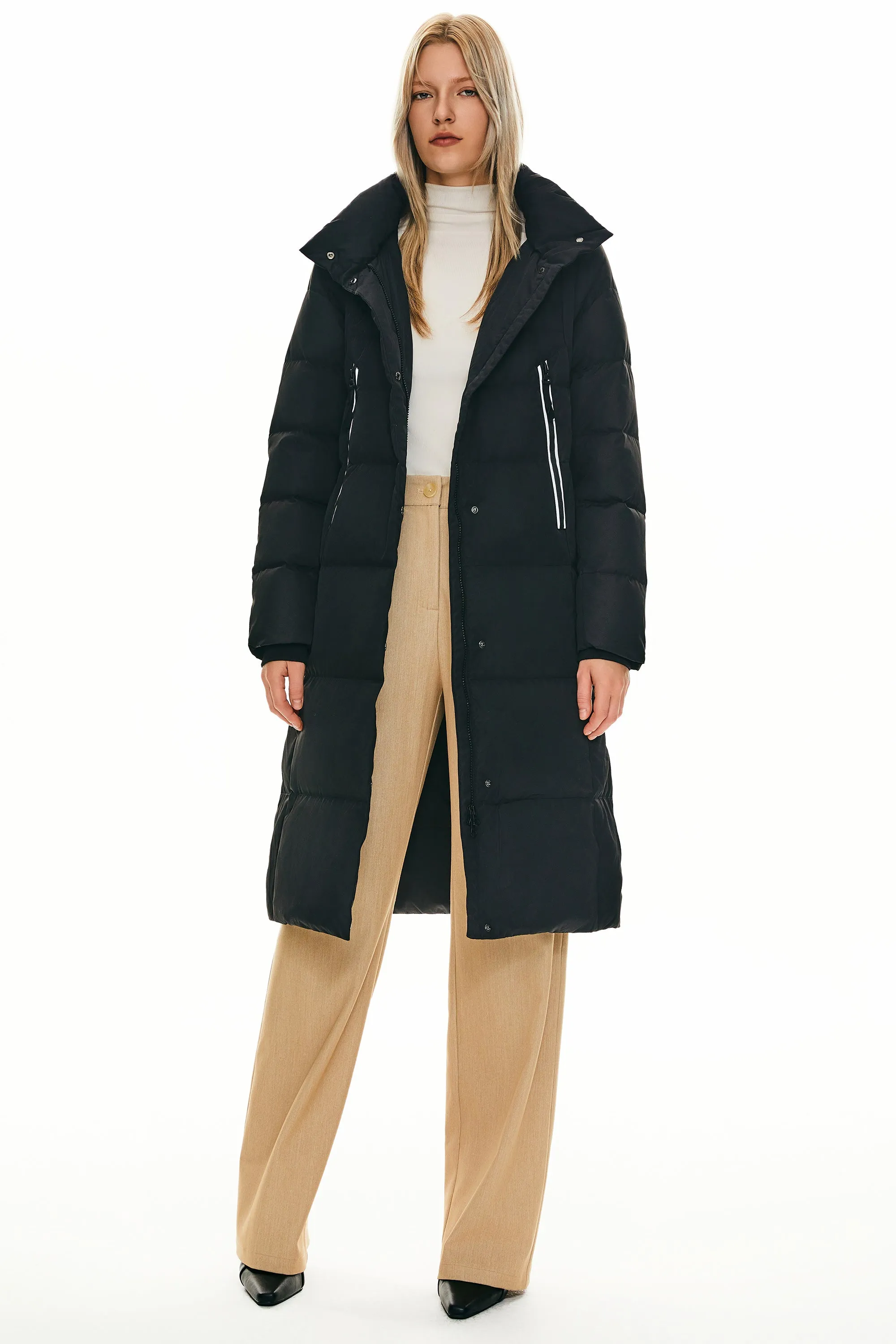 Knee Length Thickened Down Jacket