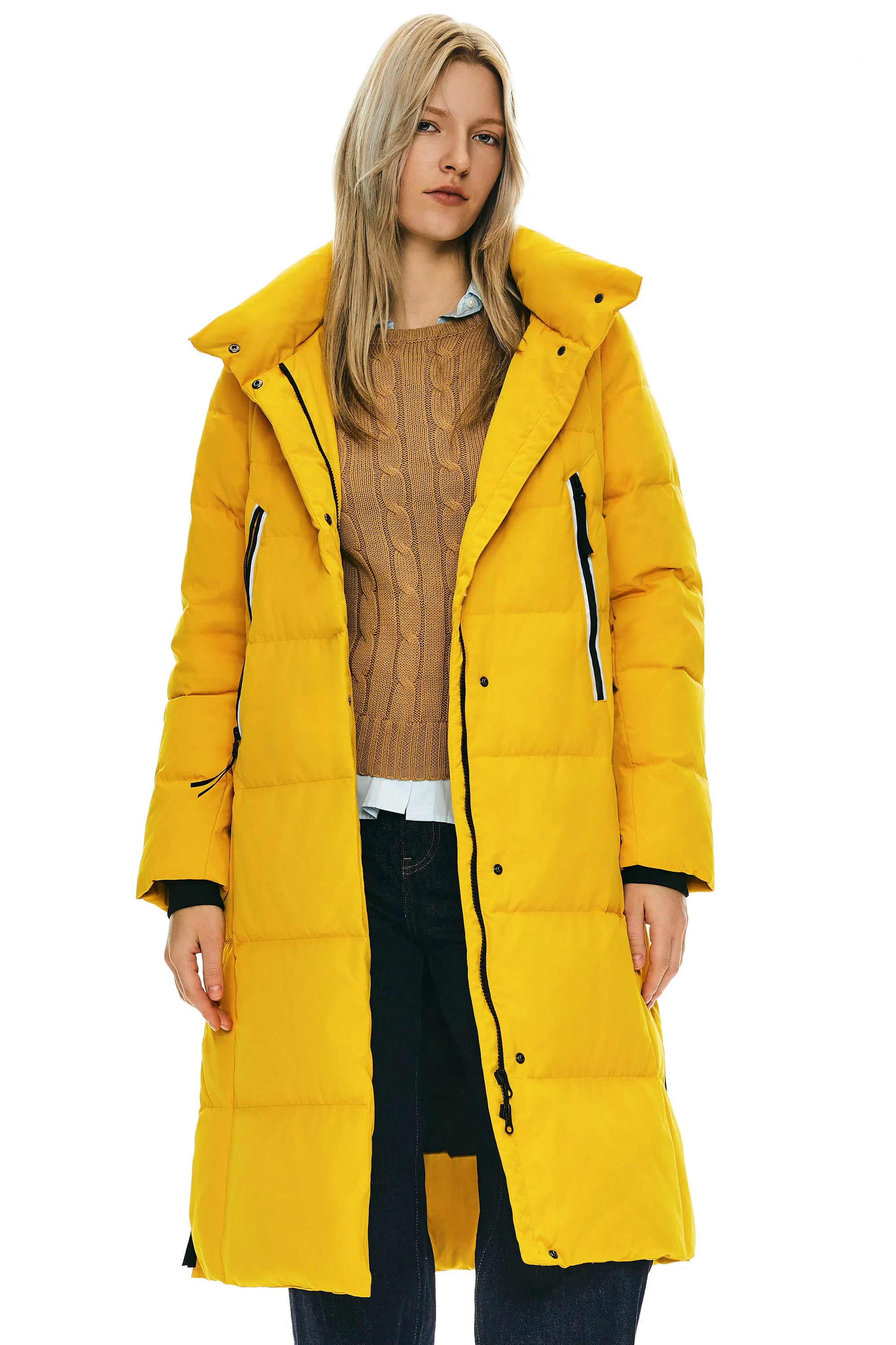 Knee Length Thickened Down Jacket