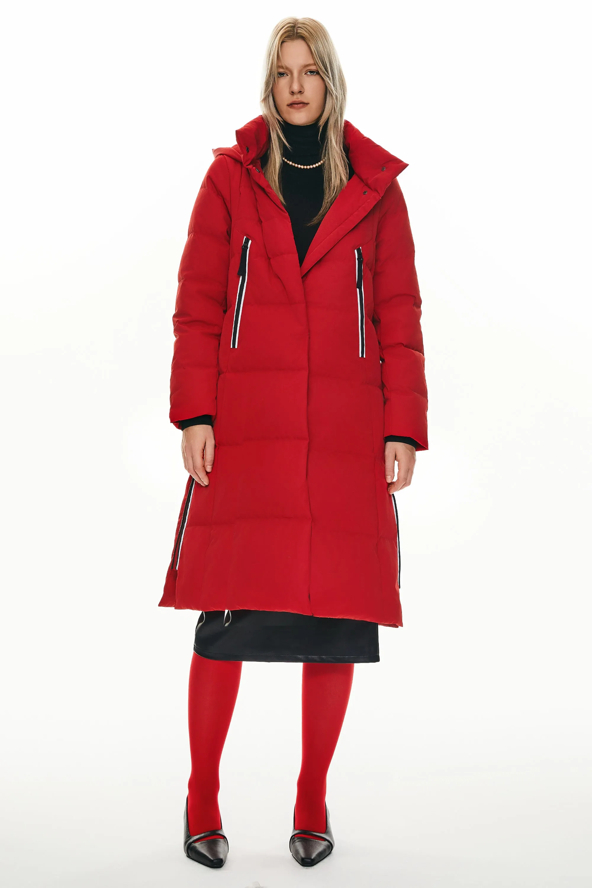 Knee Length Thickened Down Jacket