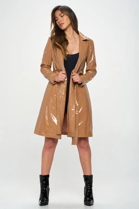 Latex Trench Coat