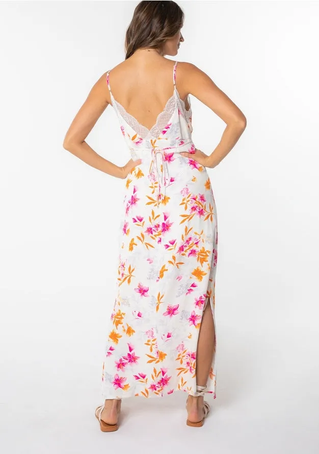 Layla Floral Button Front Cami Maxi Dress