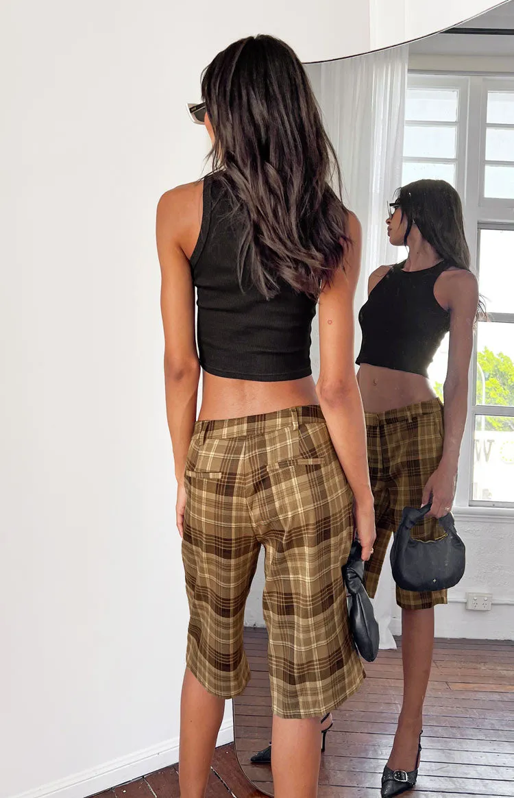 Lioness Kurt Chocolate Check Culottes