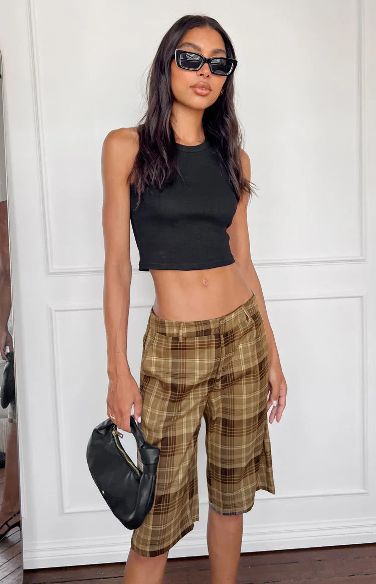 Lioness Kurt Chocolate Check Culottes