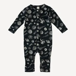 long sleeve button sport jumpsuit | space | lenzing modal