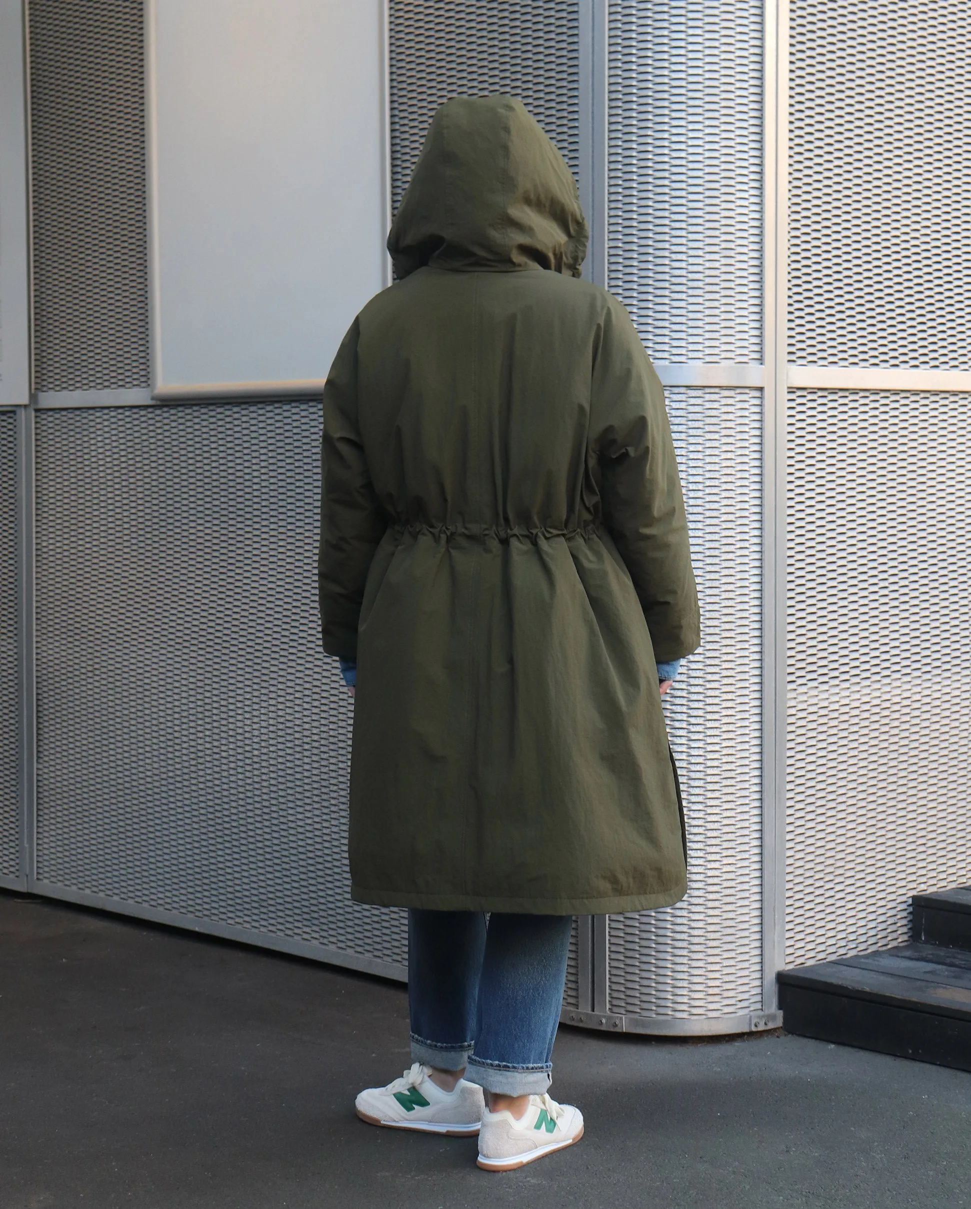 LONG TECHNICAL CAPE 102CM / ARMY GREEN