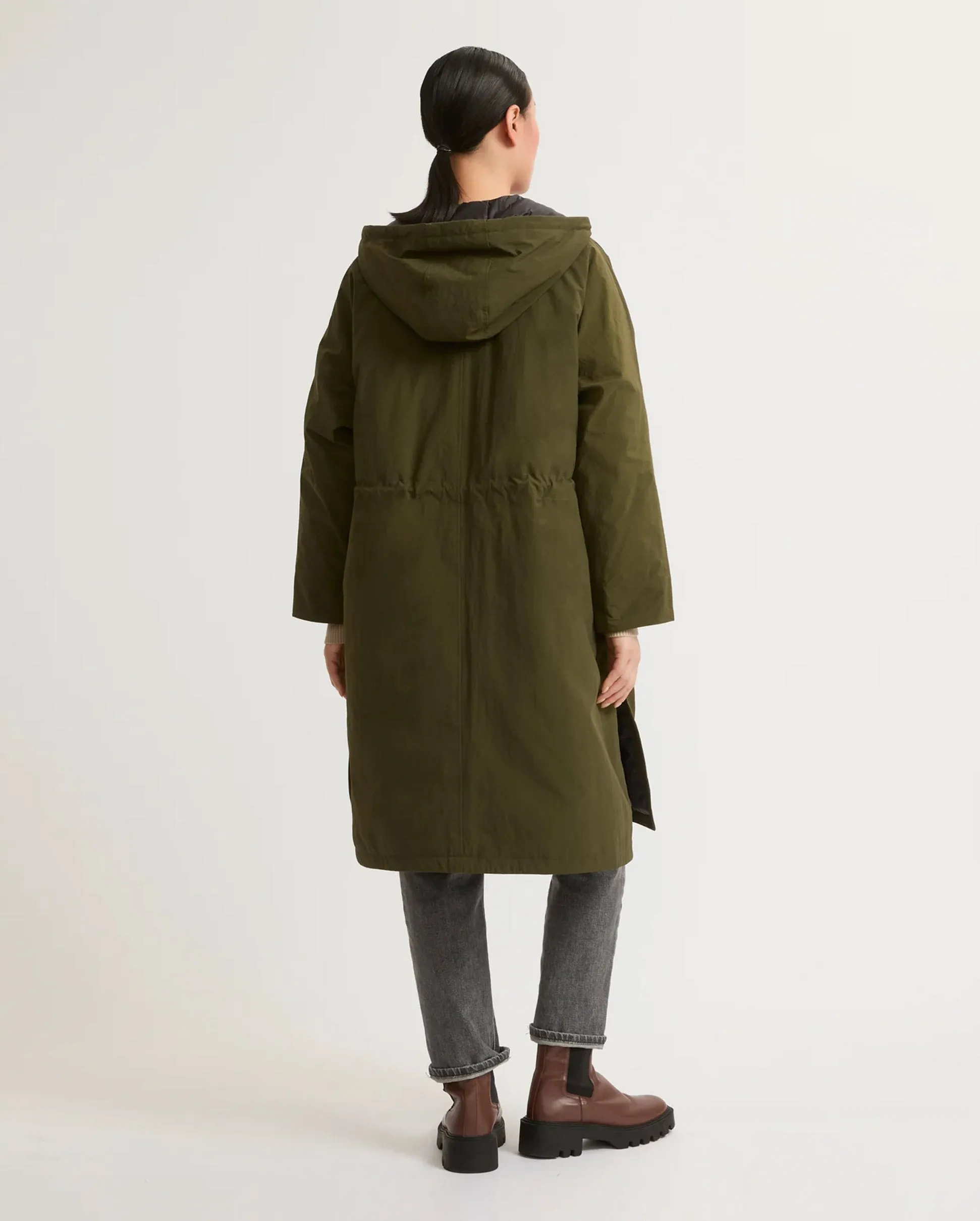 LONG TECHNICAL CAPE 102CM / ARMY GREEN