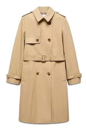 Mango Polana Double Breasted Trench Coat