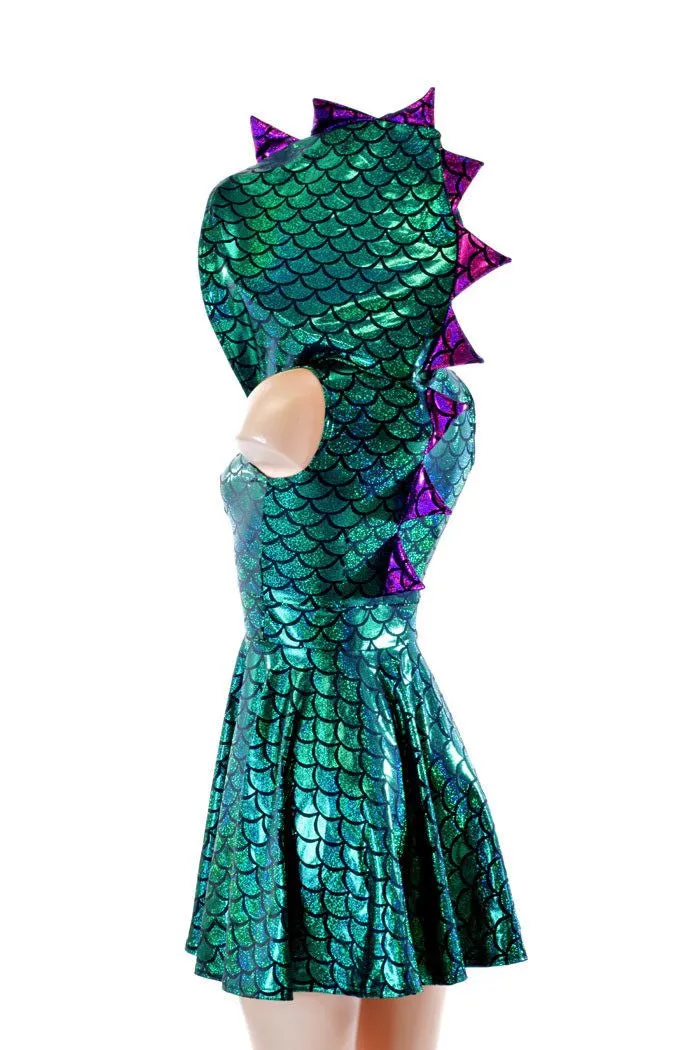 Mardi Gras Dragon Skater Dress