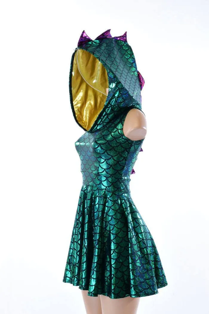 Mardi Gras Dragon Skater Dress