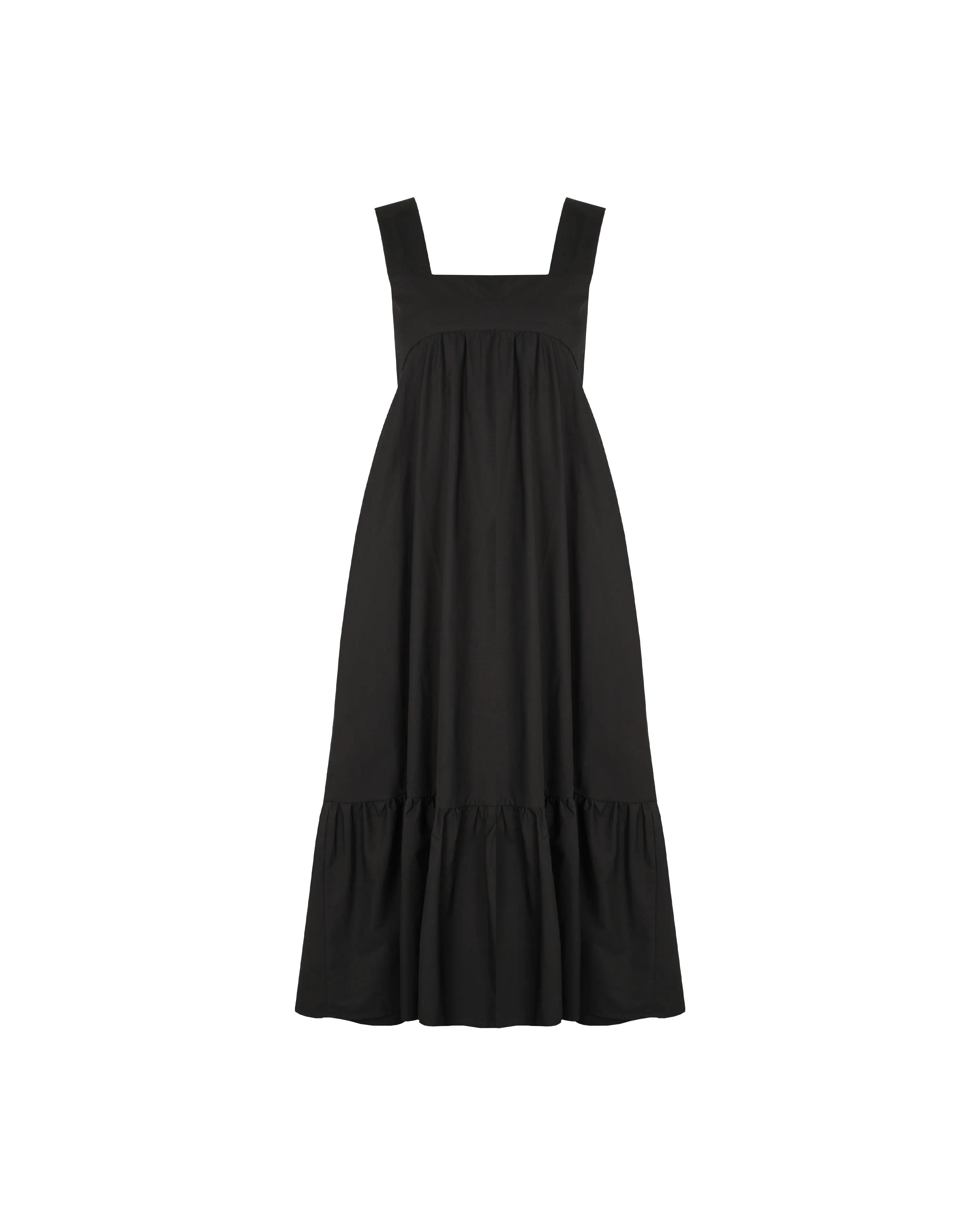 MARGIE TIE-BACK DRESS BLACK