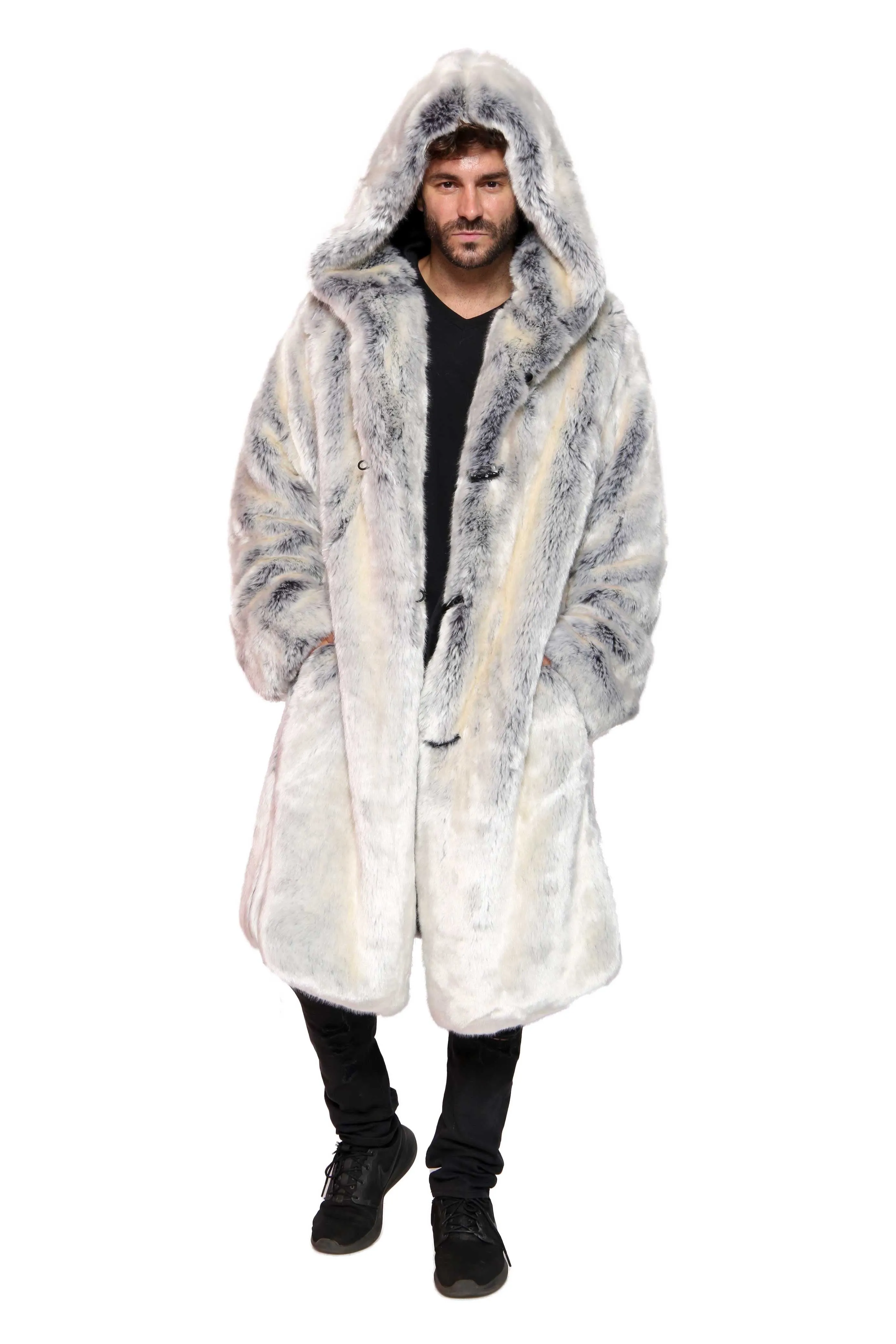 Men's Playa Coat in "Pegasus" Chinchilla