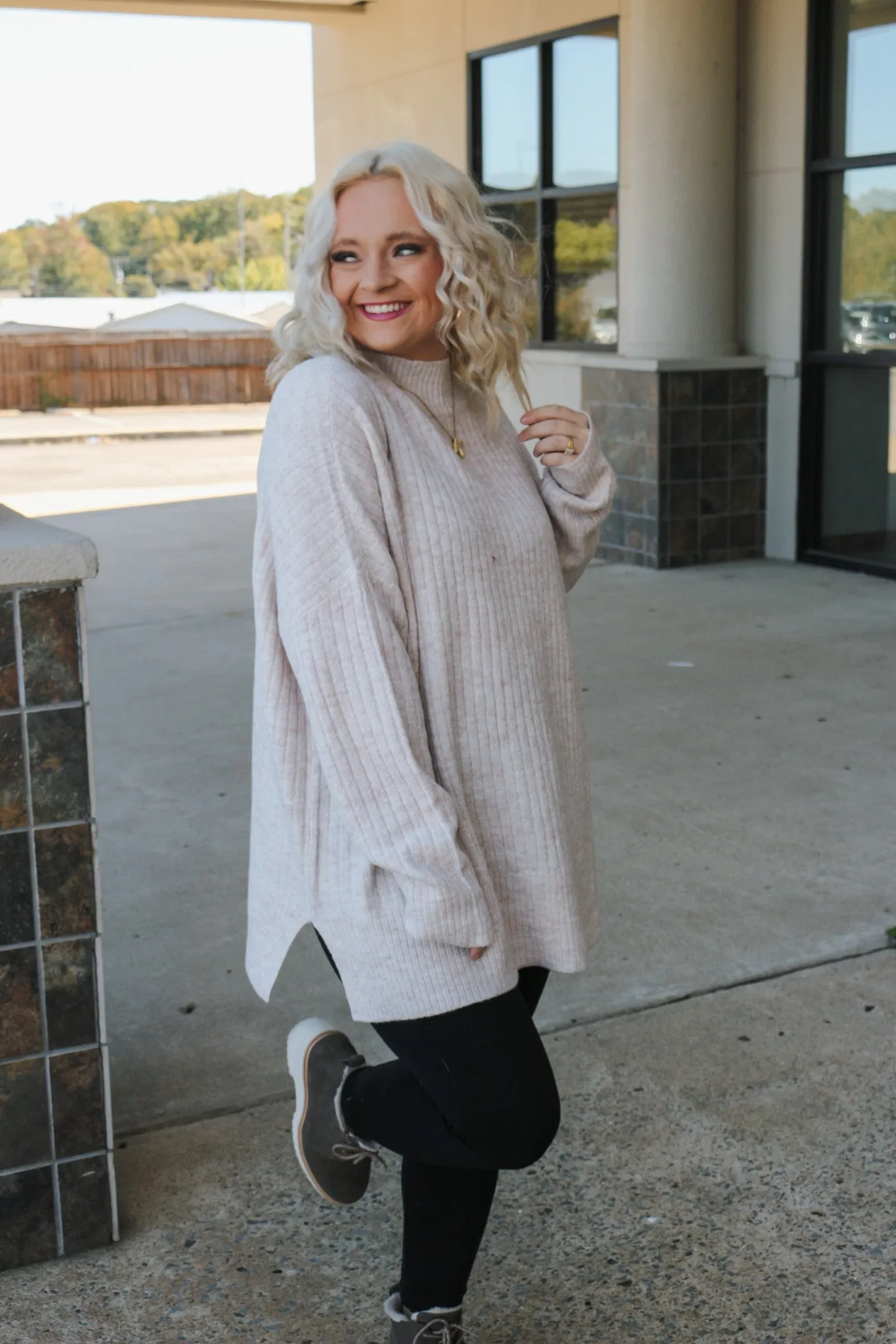 Milo Ribbed Cream Onesize Sweater