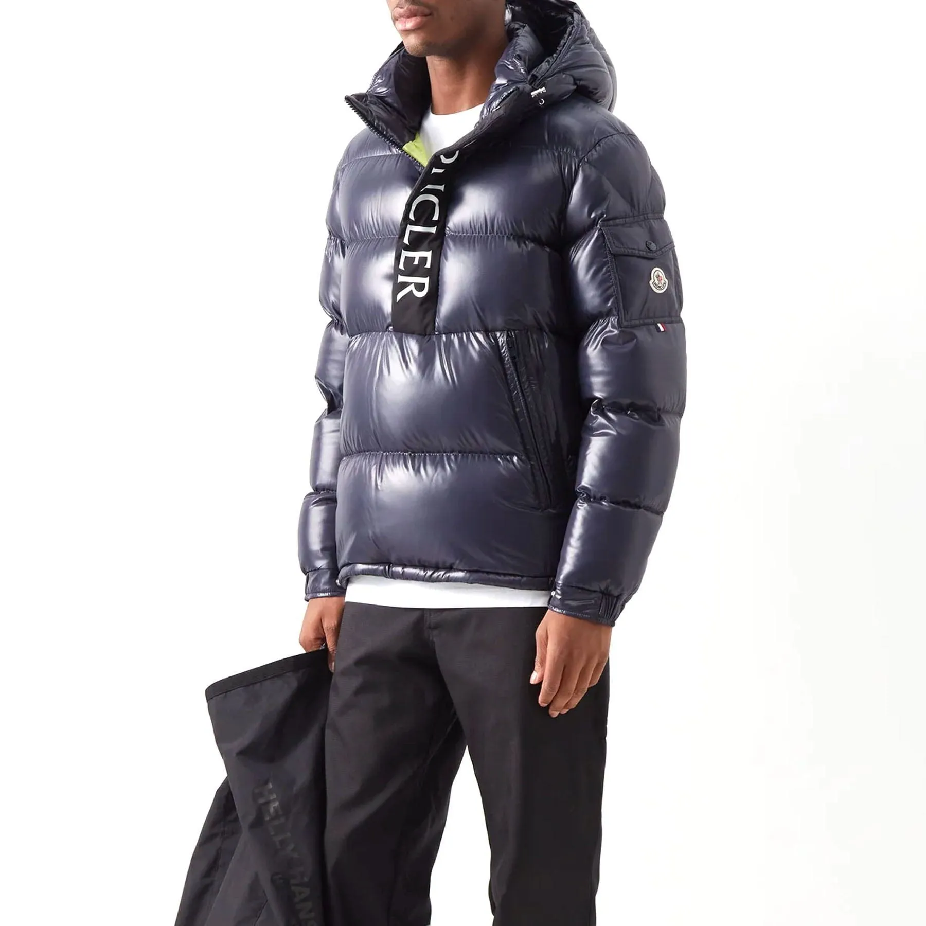 MONCLER Maury hooded half-zip down coat