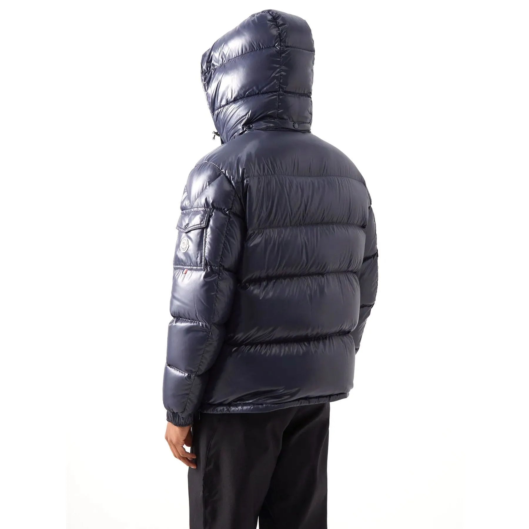 MONCLER Maury hooded half-zip down coat