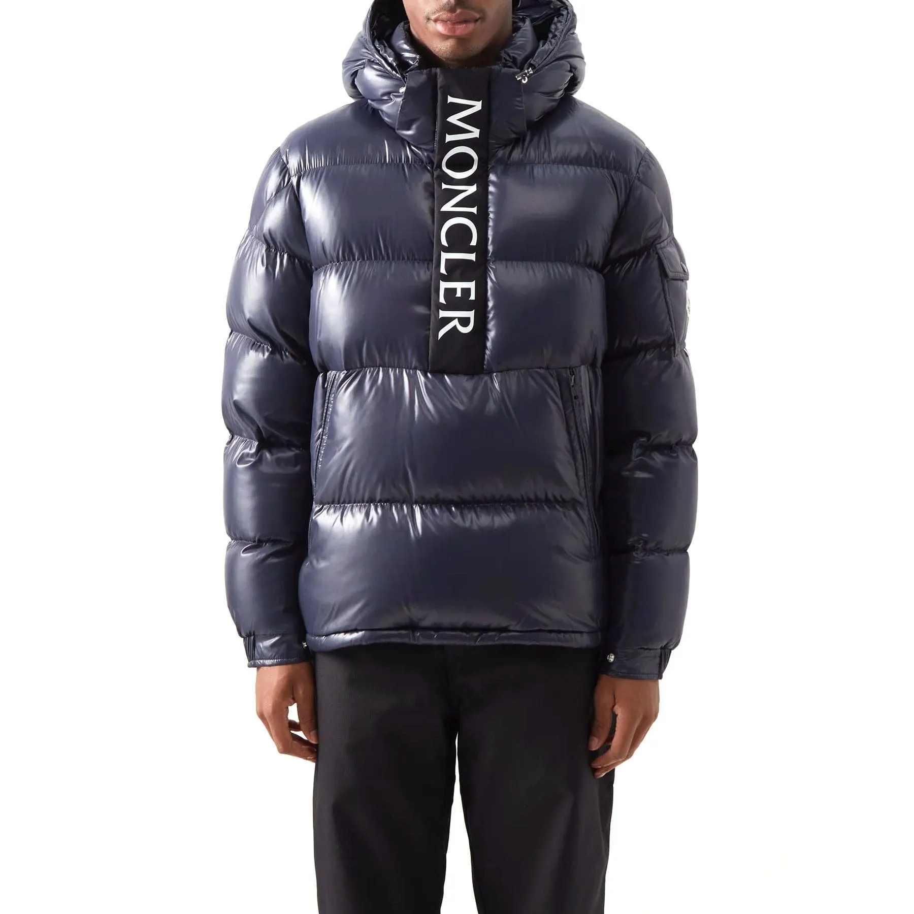 MONCLER Maury hooded half-zip down coat