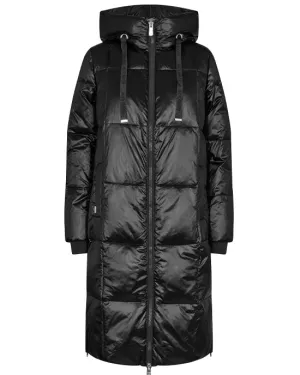 Nova Square Down Coat Metallic Black