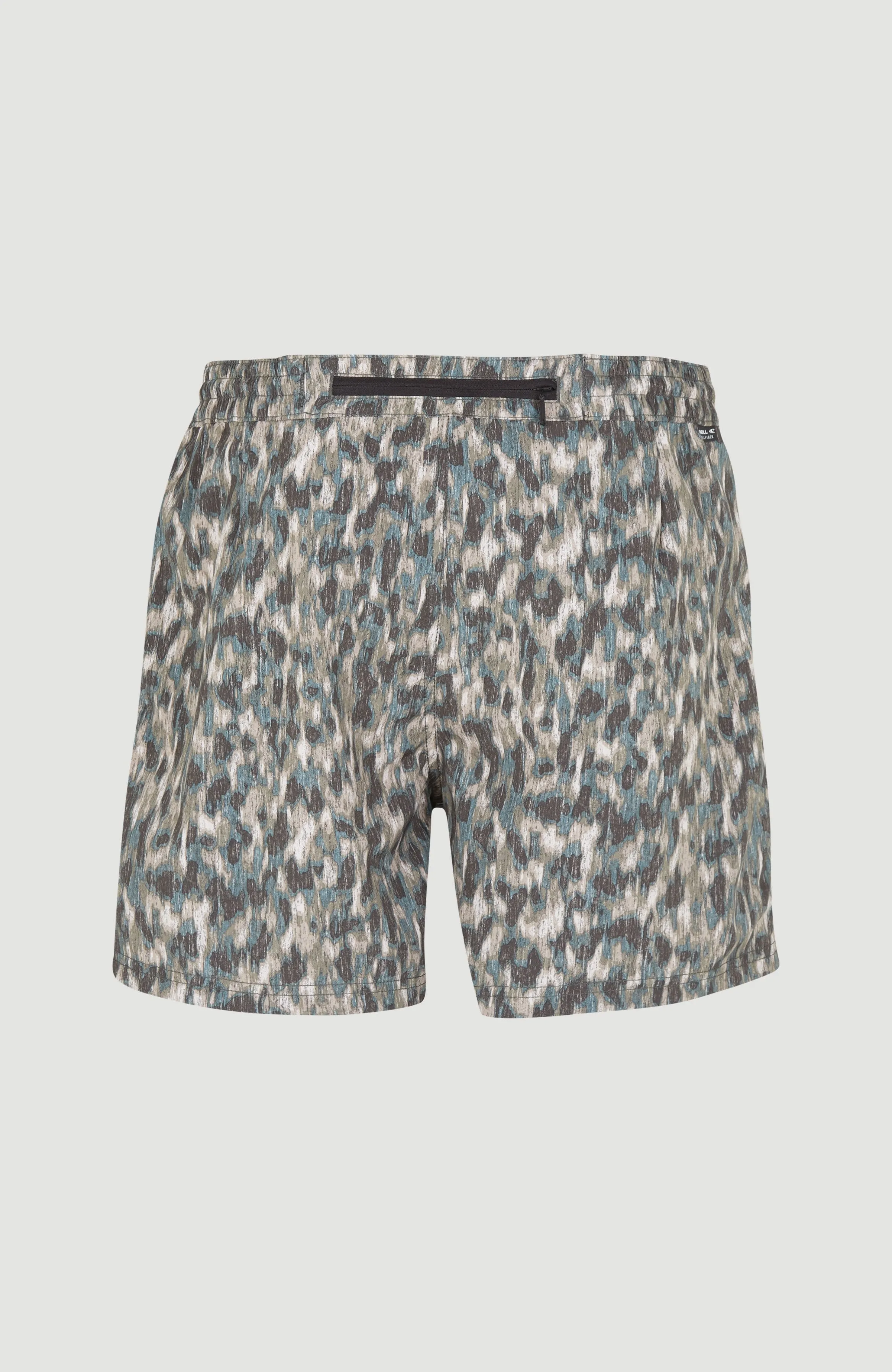 Packable All Over Print 15'' Hybrid Shorts | Green Minimal Camo