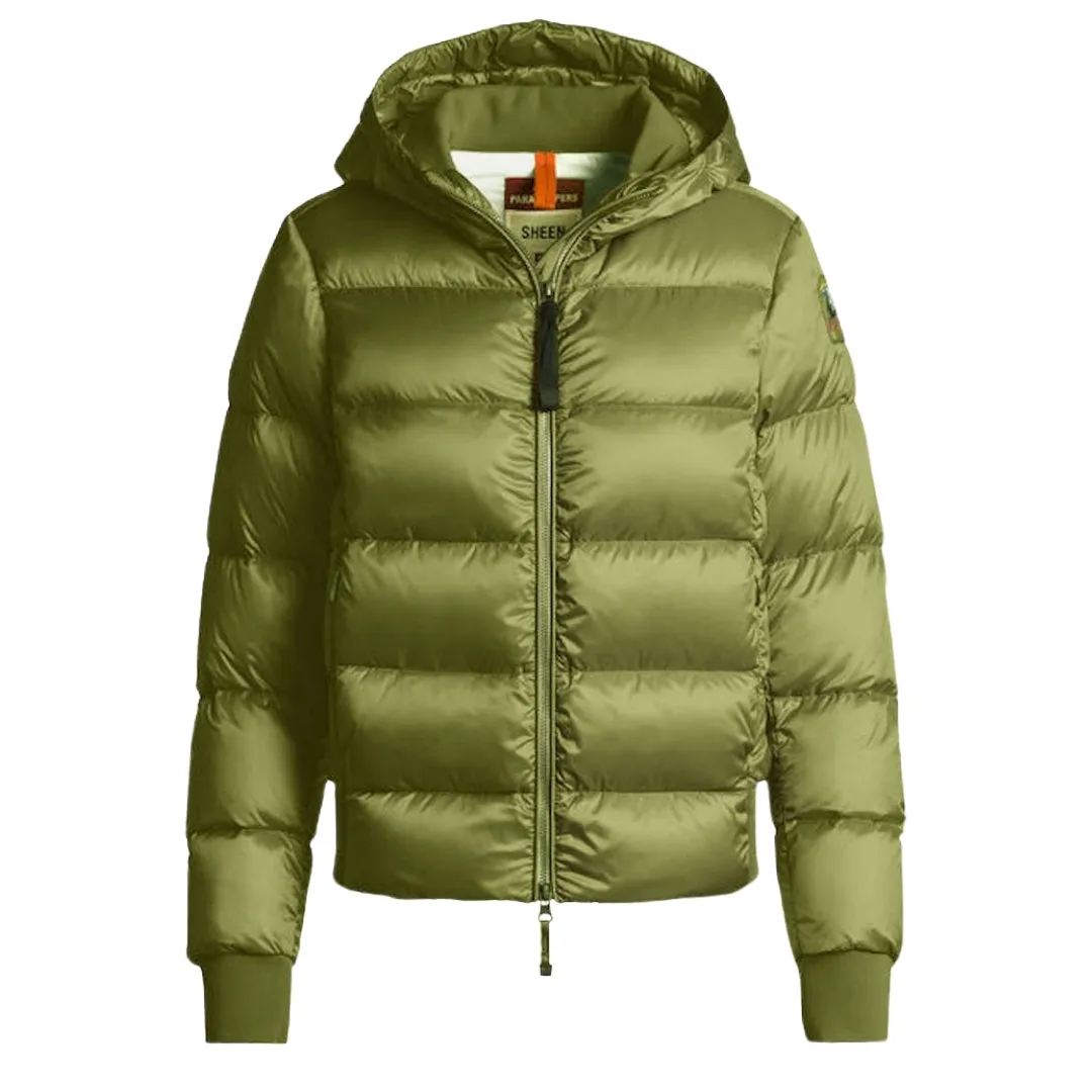 Parajumpers Mariah Green Hooded Padded Jacket