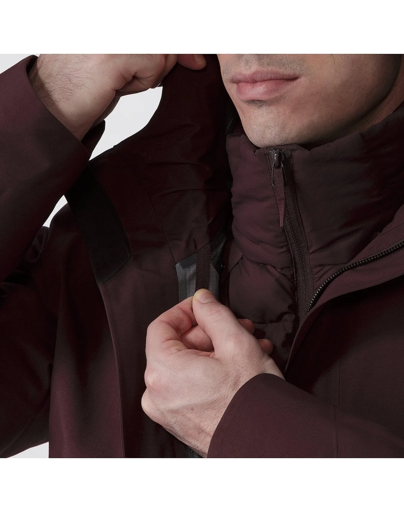 Patrol Down Coat Maroon