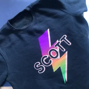 Personalised Bolt Kids Sweater