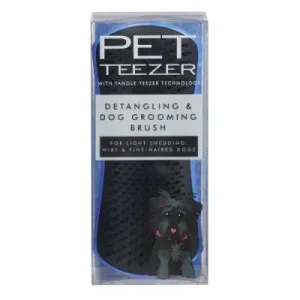 Pet Teezer Detangling Brush - Blue & Grey - Large