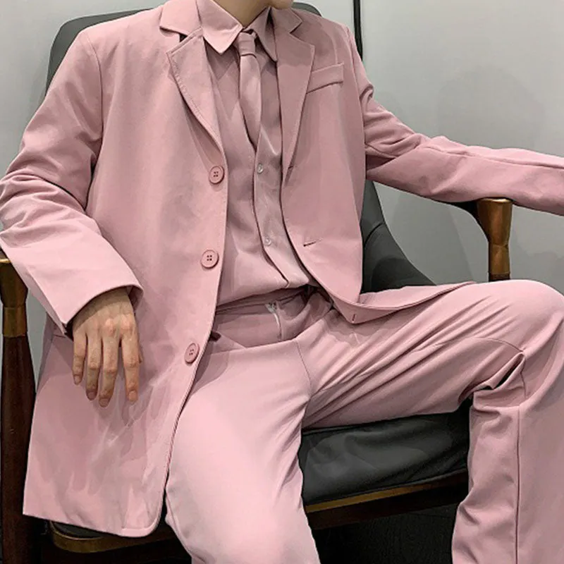 Pink Suit Trench Coat