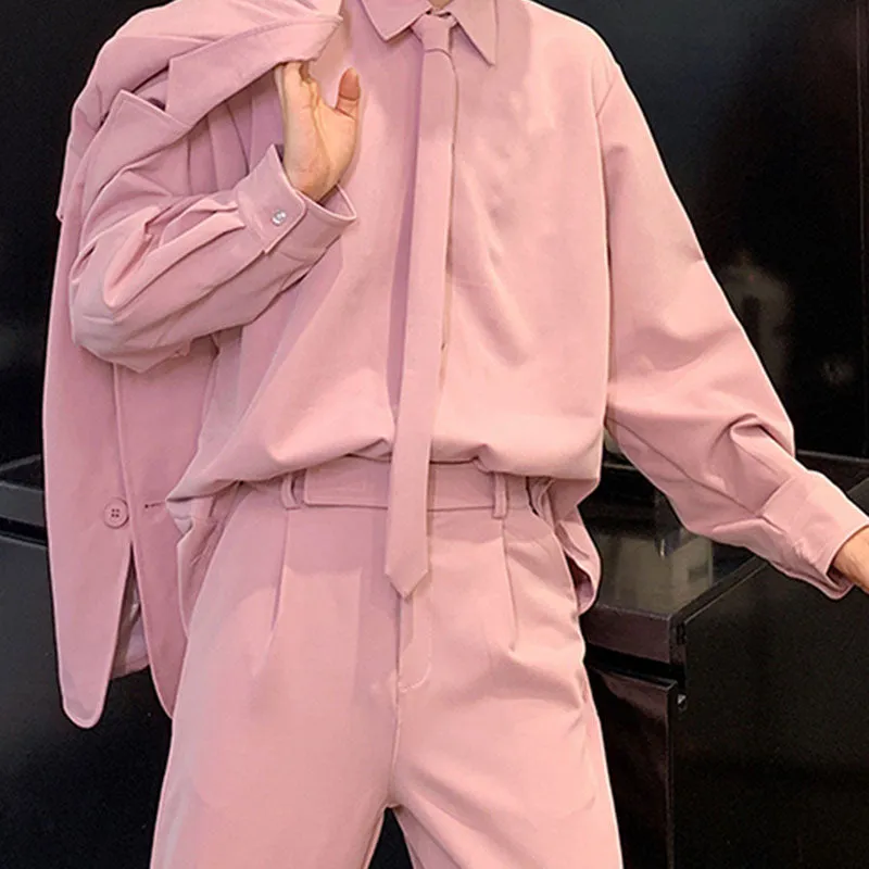 Pink Suit Trench Coat