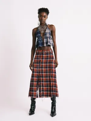 PLAID SKIRT