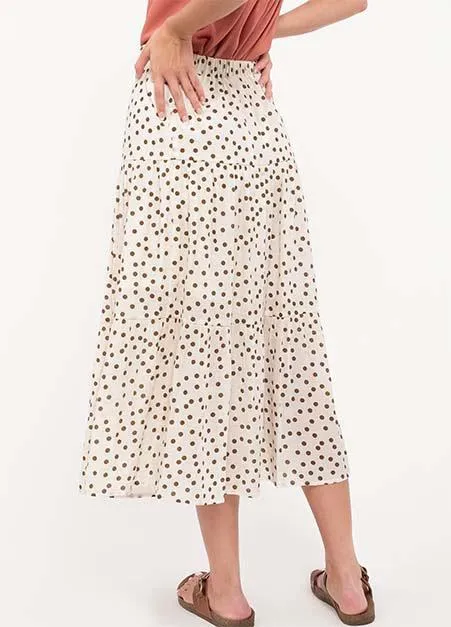 Polka Dot Tiered Skirt