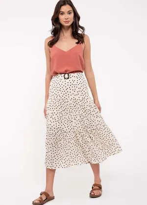 Polka Dot Tiered Skirt