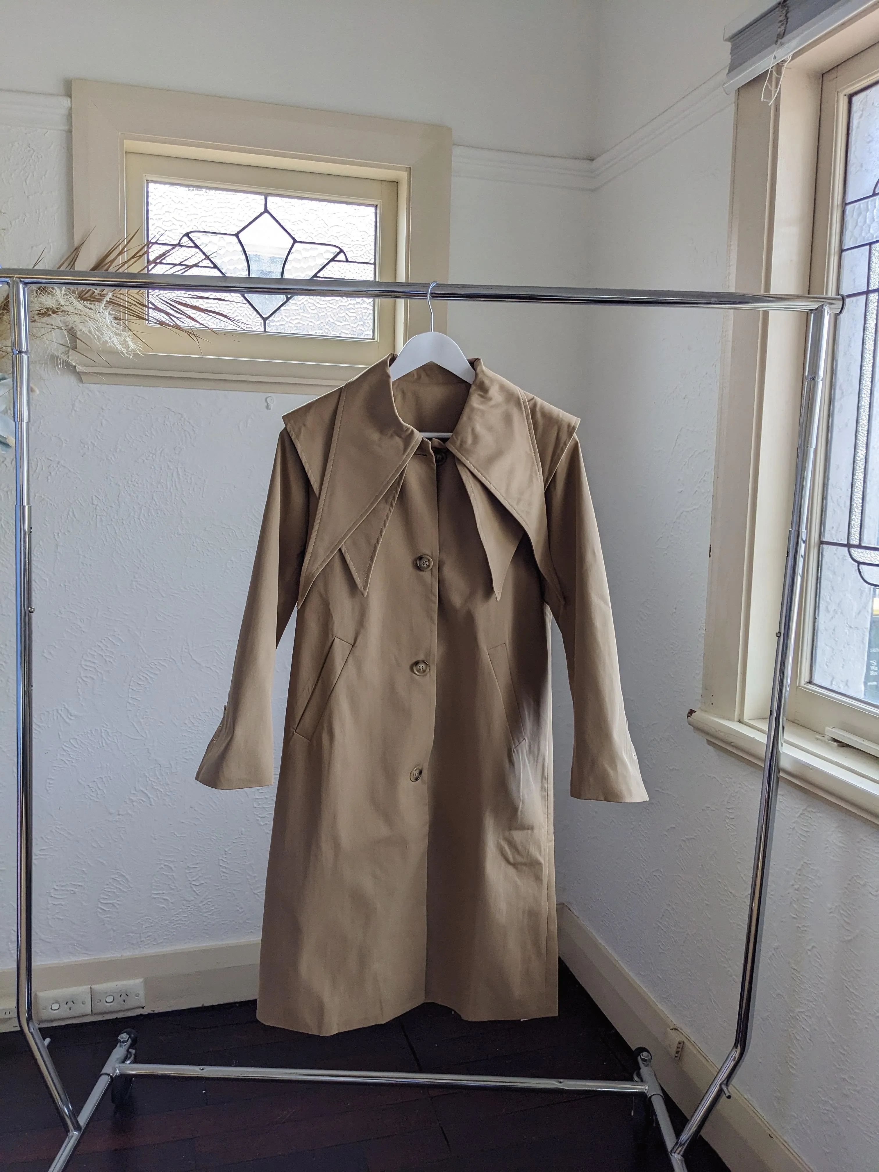 Poppin Camel Trench Coat