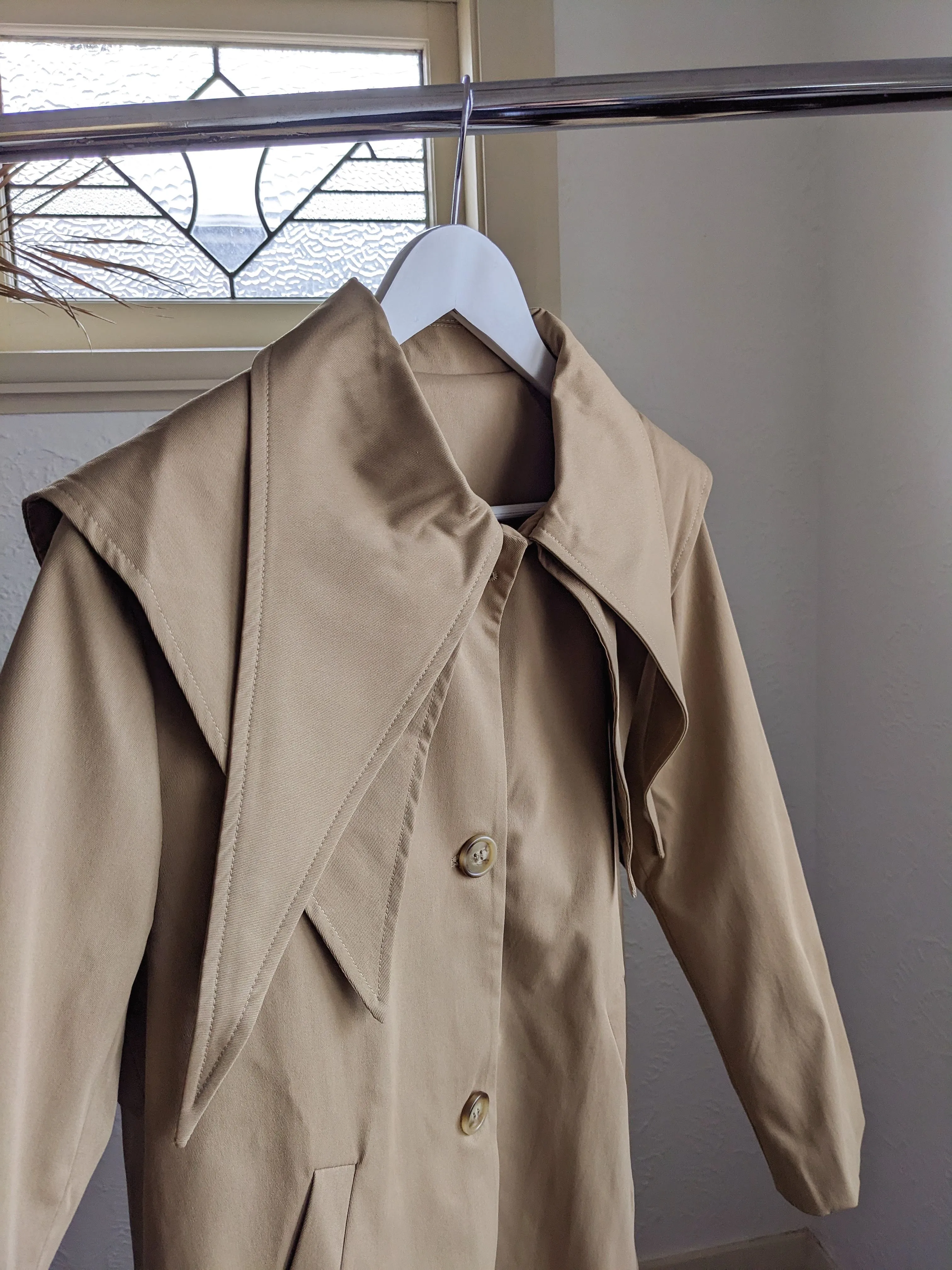 Poppin Camel Trench Coat