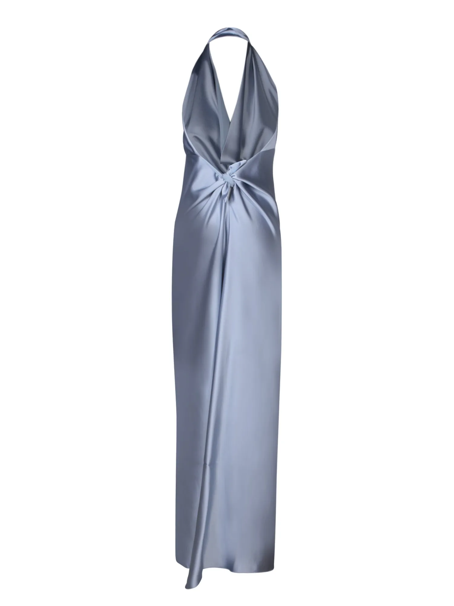 Powder Satin Midi Long Skirt