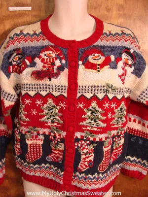 Red 2sided Horrible Ugly Christmas Sweater