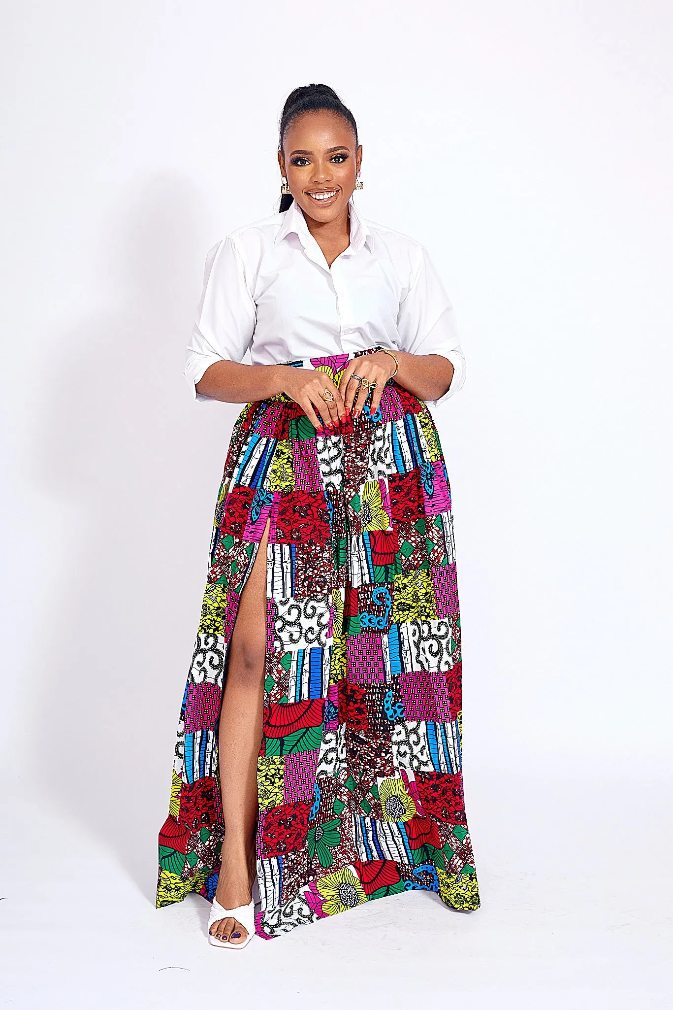 SIMAN AFRICAN PRINT SKIRT