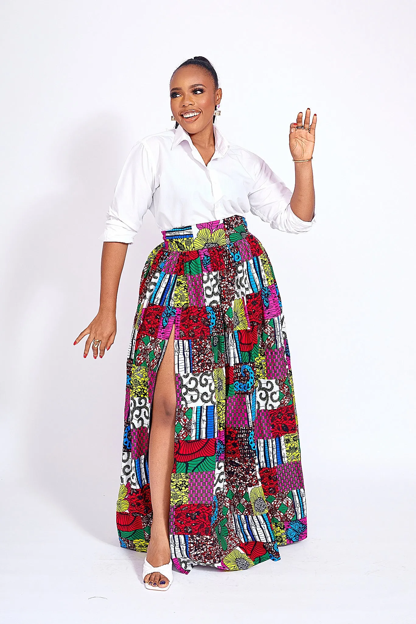 SIMAN AFRICAN PRINT SKIRT