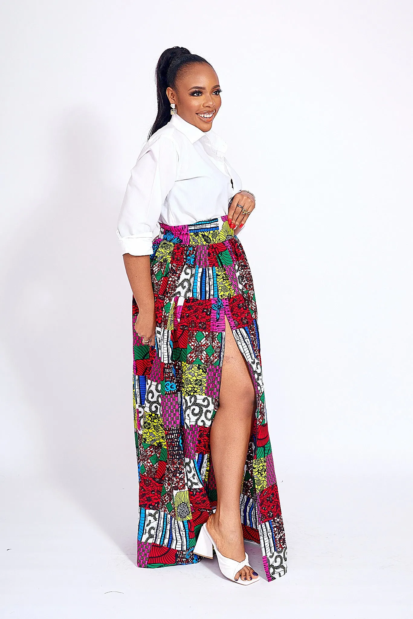 SIMAN AFRICAN PRINT SKIRT