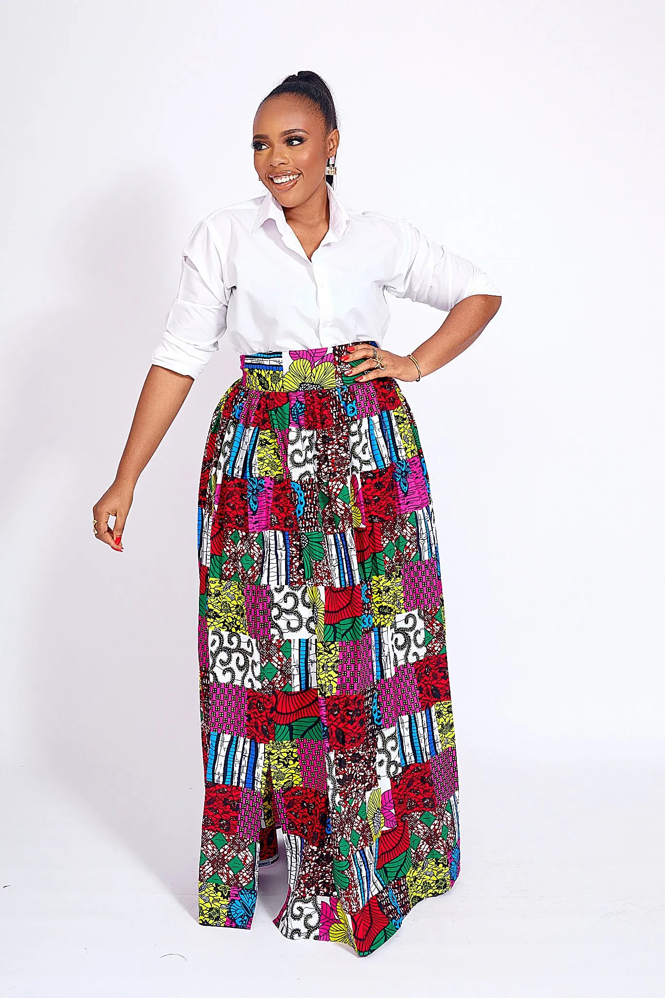 SIMAN AFRICAN PRINT SKIRT