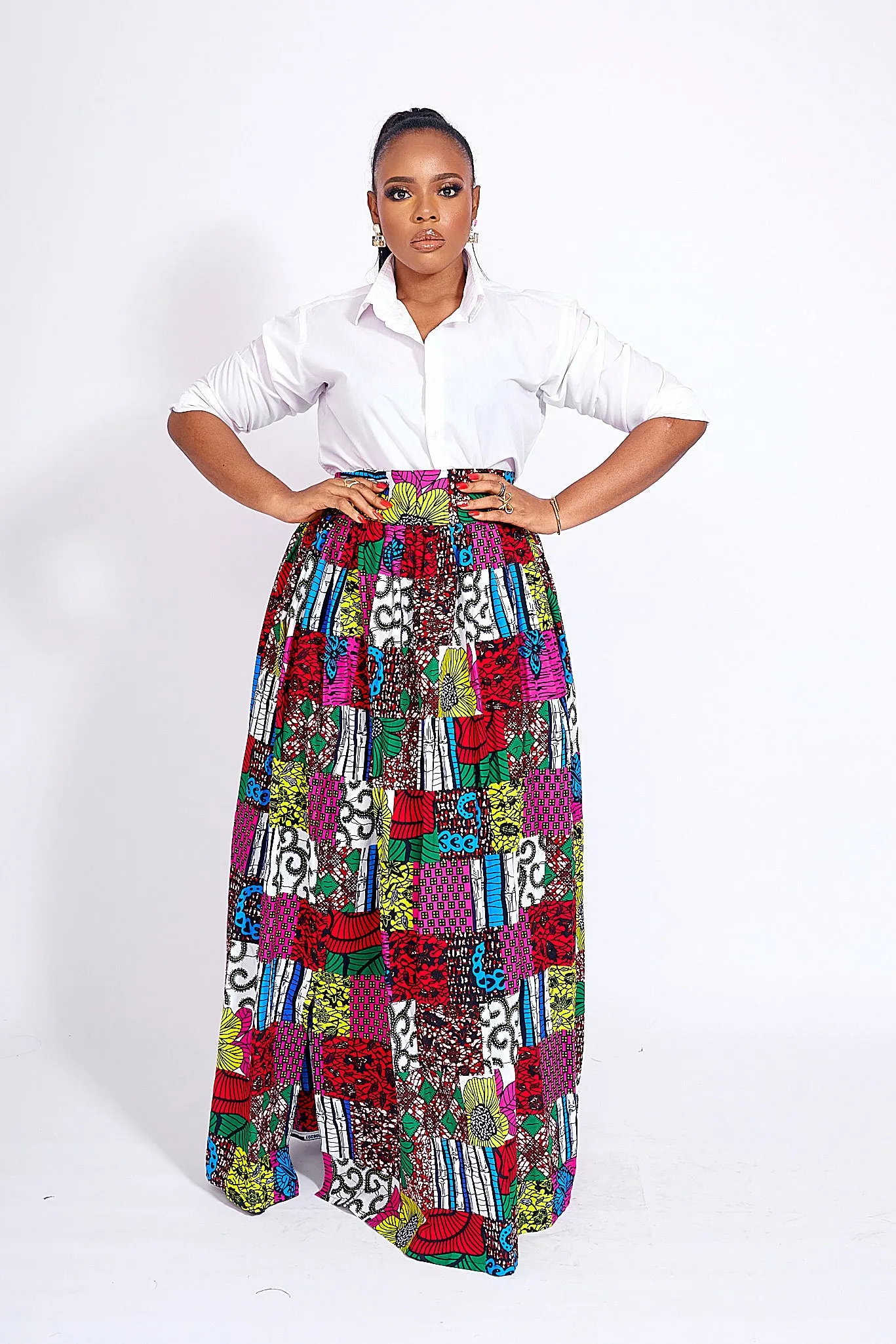 SIMAN AFRICAN PRINT SKIRT