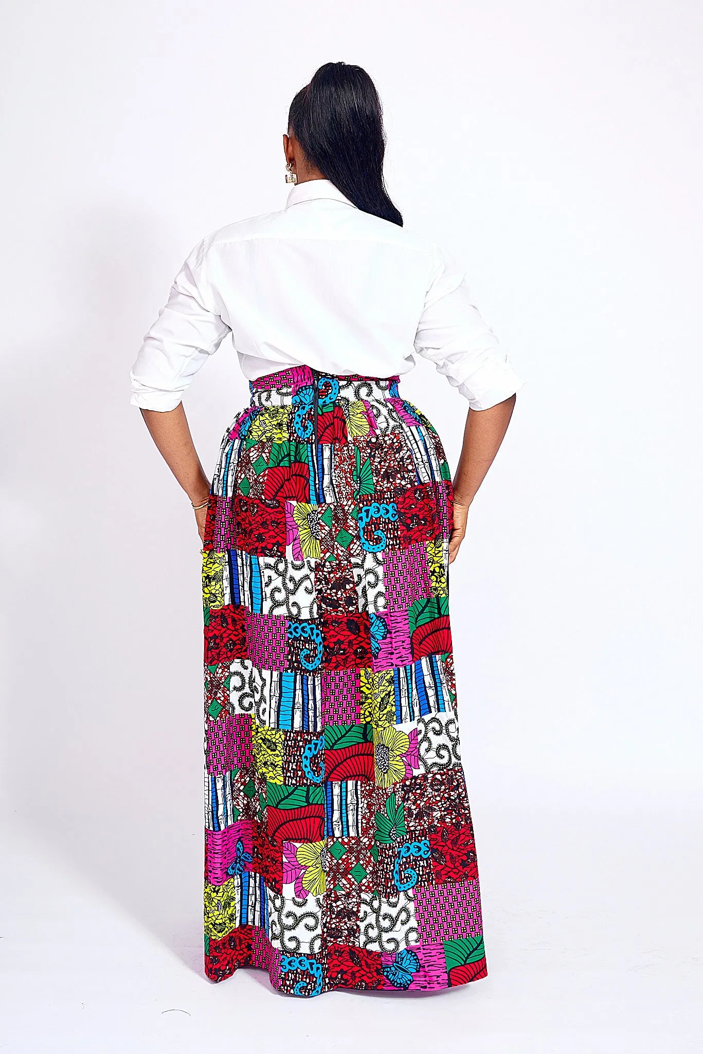 SIMAN AFRICAN PRINT SKIRT