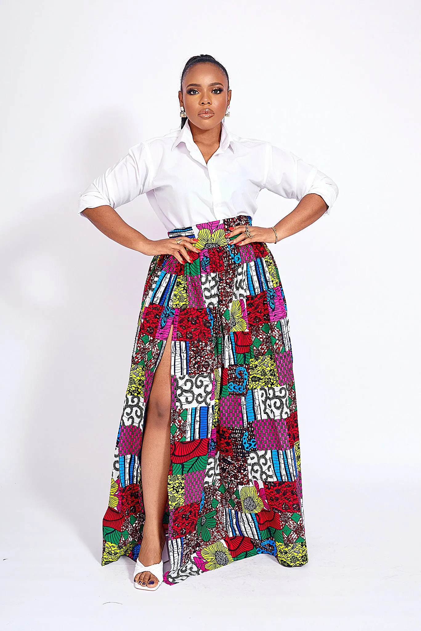 SIMAN AFRICAN PRINT SKIRT