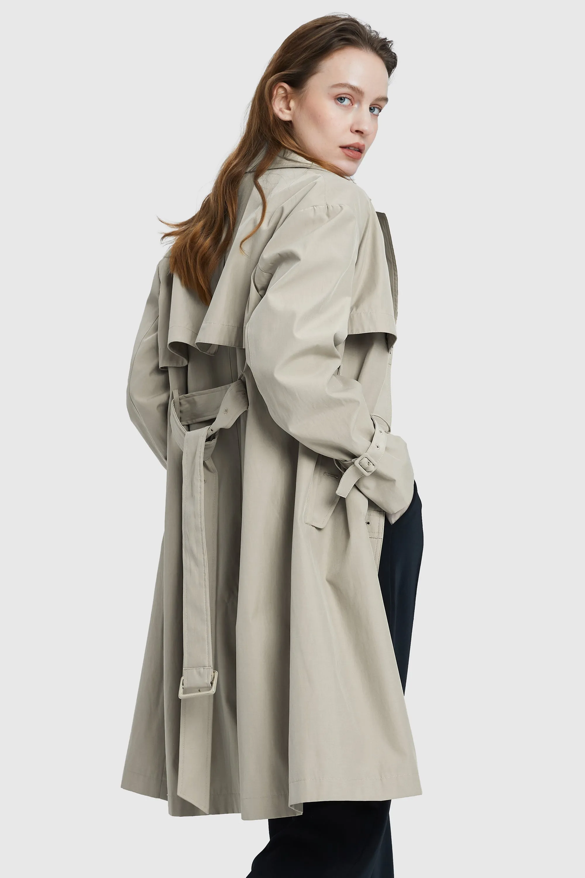 Single-Breasted Belted Trench