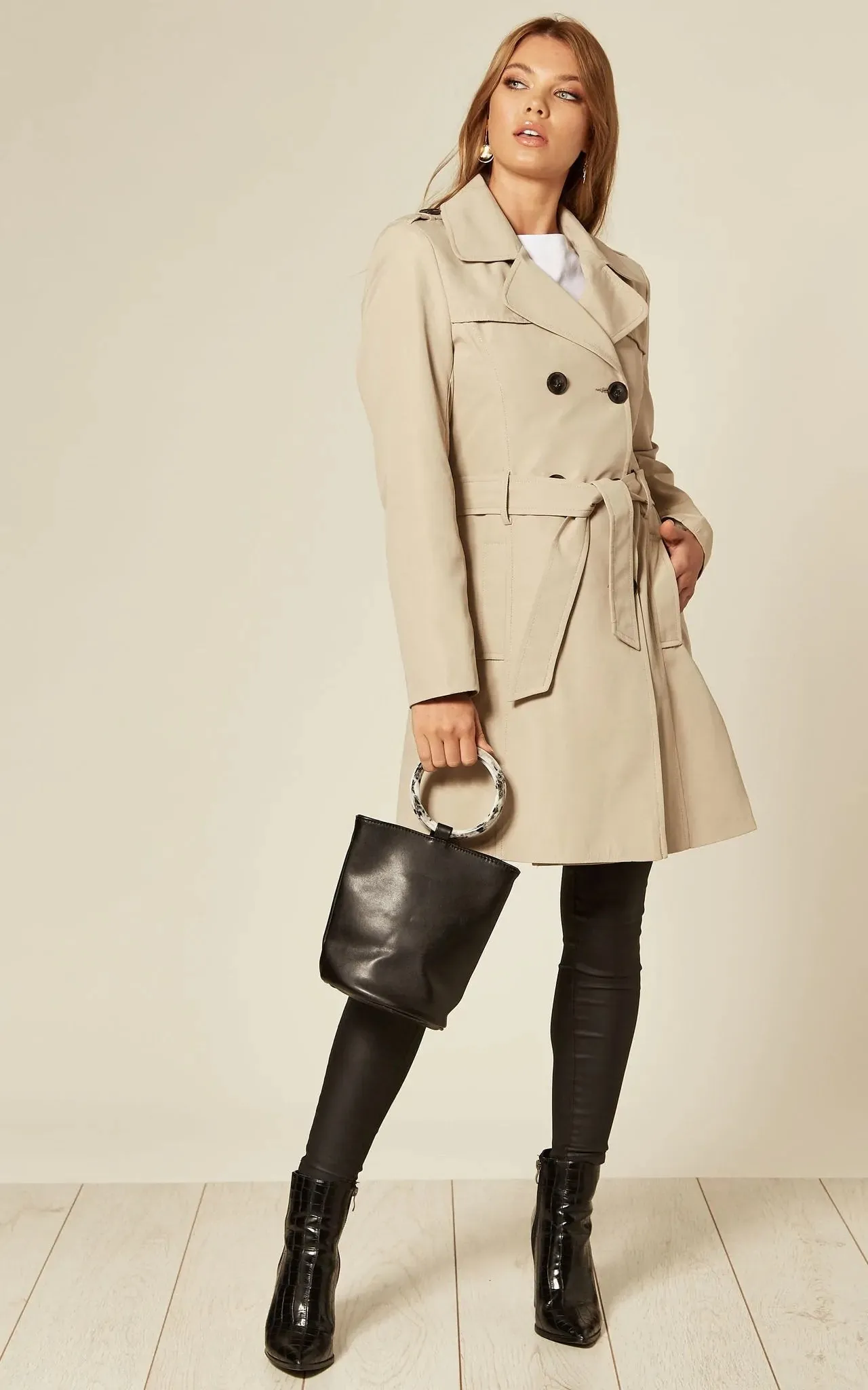 Spring/Summer Military Double Breasted Trench Coat (9049-SP)