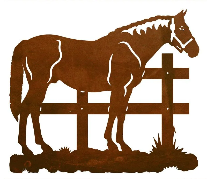 Standing Bay Horse Wall Art - 20"