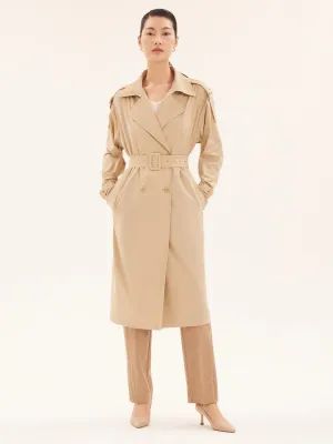 Stretchy Light Trench Coat