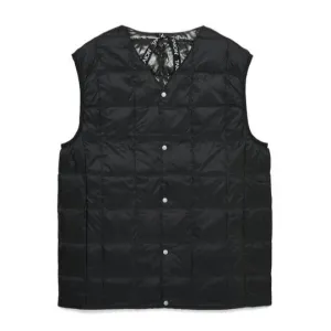 Taion V Button Down Vest - Black