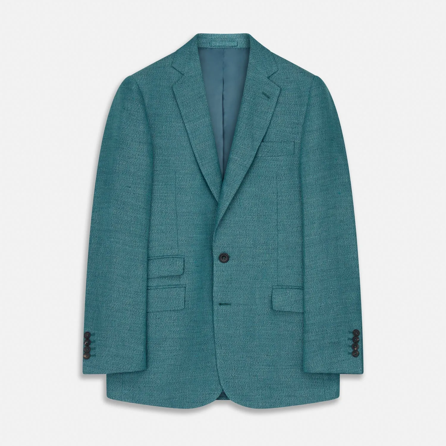 Teal Linen Barrington Blazer