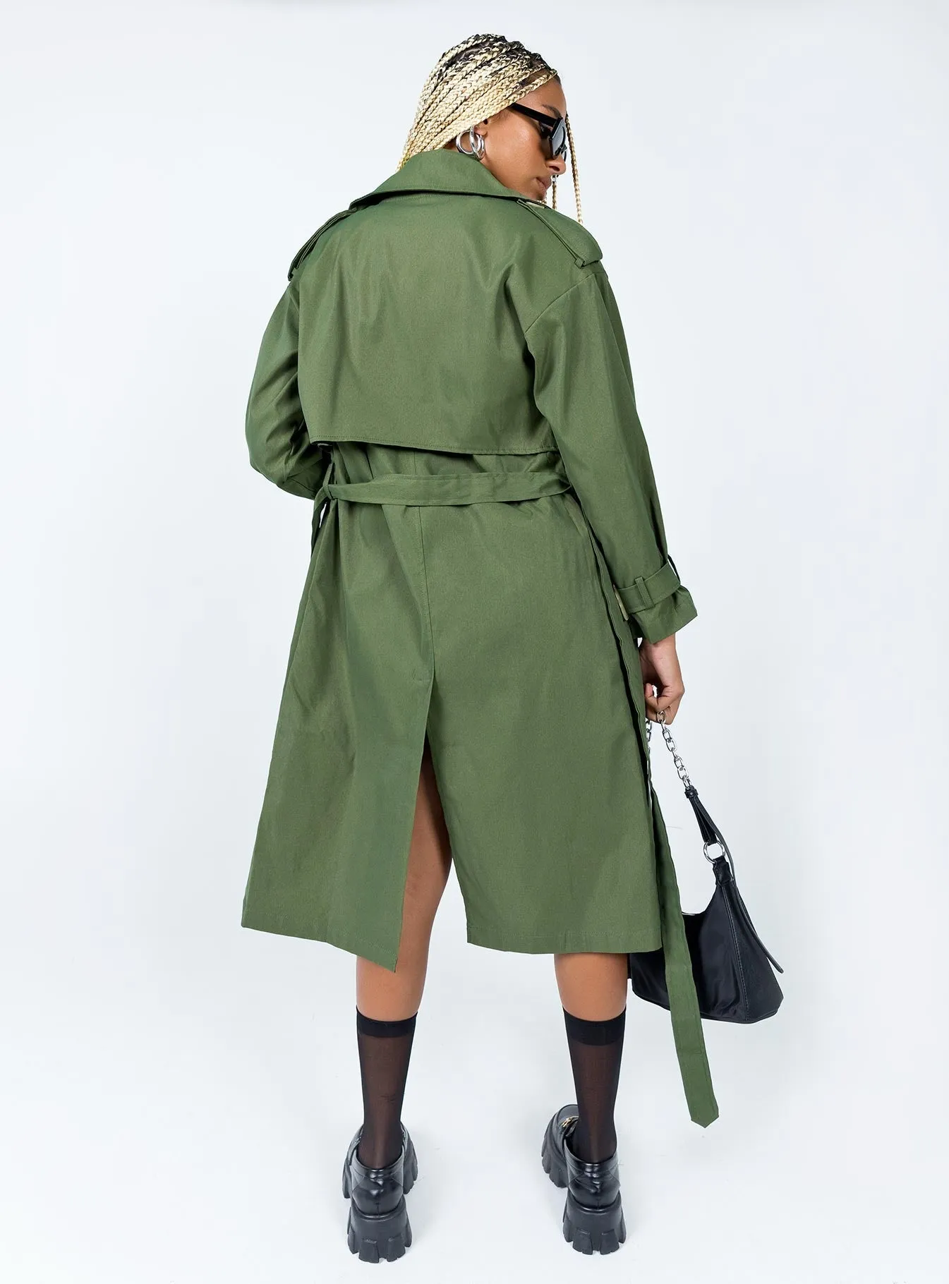 The Seb Trench Coat Green