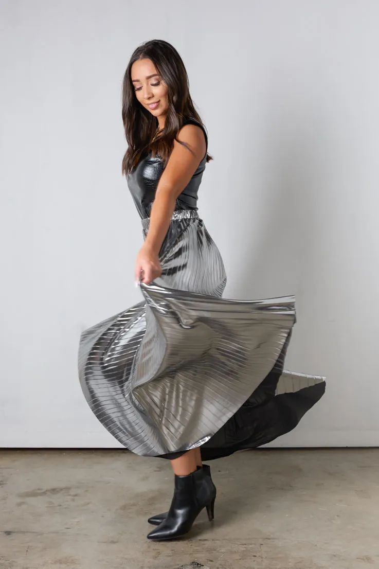 Time to Shine Midi Skirt