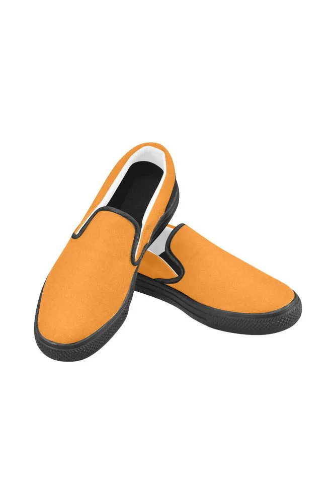 Turmeric Timbre Men's Slip-on Canvas Shoes (Model 019)